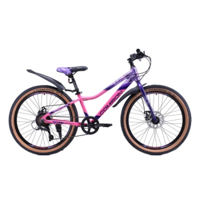 Велосипед COMIRON SMART 24", (12 рама), 7 скоростей, ригид лавандовый в Магазине Спорт - Пермь