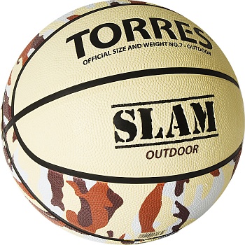 Мяч для баскетбола TORRES Slam, артикул B02067, размер 7