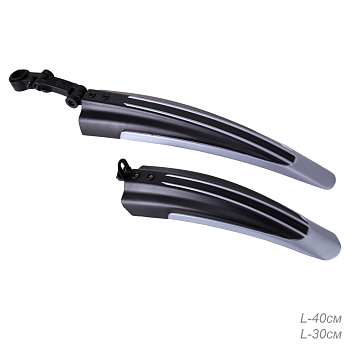 Крылья COMIRON PGCNG-36, 24"- 26" черно-серые