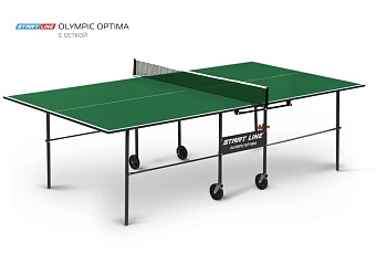 Теннисный стол Start Line Olumpic Optima (с сеткой в комплекте), зеленый