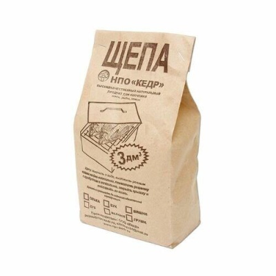 Щепа для копчения Яблоня 3 дм3, упаковка, арт. WK-03