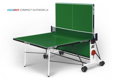 Теннисный стол Start Line Compact Outdoor-2 LX, всепогодный, зеленый