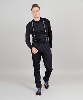 Разминочные мужские брюки NORDSKI Premium Black (NSM305100) в Магазине Спорт - Пермь