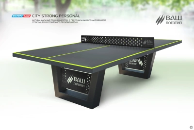 Теннисный стол антивандальный Start Line City Strong Personal Outdoor, всепогодный, цвет графит/черный