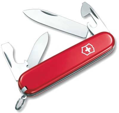 Нож Victorinox Recruit, 84 мм, 10 функций, красный, 0.2503