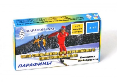 Парафины МАРАФОН-XXI 2бруска желт,синяя в магазине Спорт - Пермь