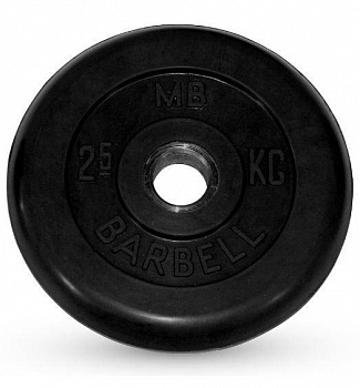 Диск обрезиненный MB Barbell "Стандарт", диаметр 26мм, вес 2,5 кг в Магазине Спорт - Пермь