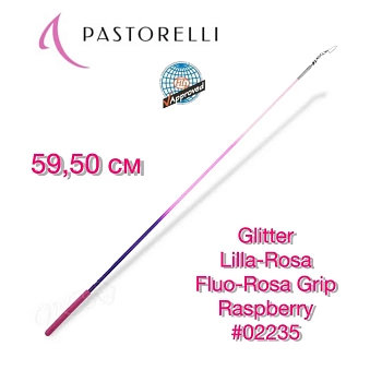 Палочка PASTORELLI Glitter Lilla-Rosa Fluo-Rosa Grip Raspberry FIG , 59,5 см, артикул: 02235