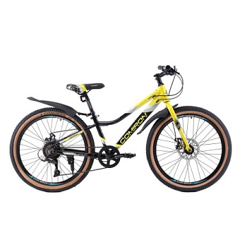 Велосипед COMIRON SMART 24", (12 рама), 7 скоростей, ригид желтый
