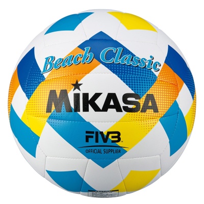 Мяч для пляжного волейбола Mikasa BV543C, синтетическая кожа, размер 5, цвета в ассортименте