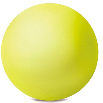 Мяч для художественной гимнастики Indigo 15 см, 300 г, металлик лимонный (IN315) в Магазине Спорт - Пермь