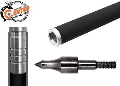 Стрела арбалетная микс карбон Centershot Toxic 20" Half Moon Nock (CSTJ-C04002)