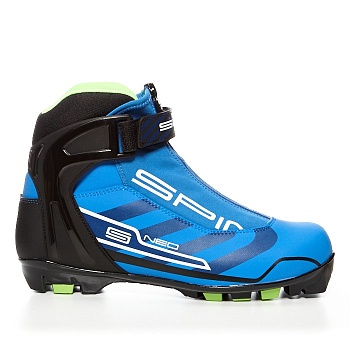 Лыжные ботинки SPINE NNN Neo (161) (синий/черный/салатовый) в магазине Спорт - Пермь
