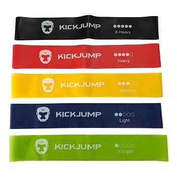Набор латексных жгутов Kick Jump 5 шт в Магазине Спорт - Пермь