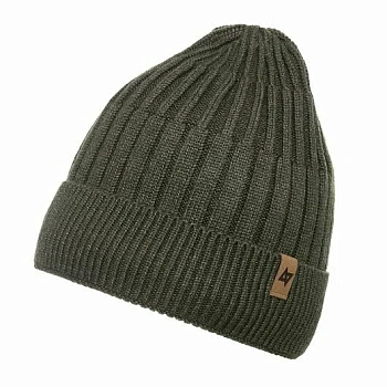 Шапка-бини Nisus Active с отворотом хаки (N-HIW-K)