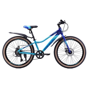 Велосипед COMIRON SMART 24", (12 рама), 7 скоростей, ригид синий