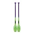 Булавы SASAKI М-34JKGH Galaxy Input-Rubber Clubs 40,5 см,  PPxLMG - фиолетовый-ярко-зеленый