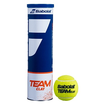 Мячи для большого тенниса Babolat Team Clay, 4 мяча, артикул 502080