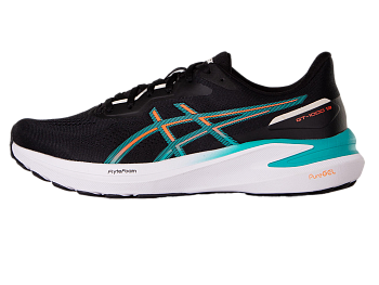 Кроссовки мужские для бега ASICS GT-1000 13GTX, артикул 1011B858-005, цвет черный/зеленый в Магазине Спорт - Пермь