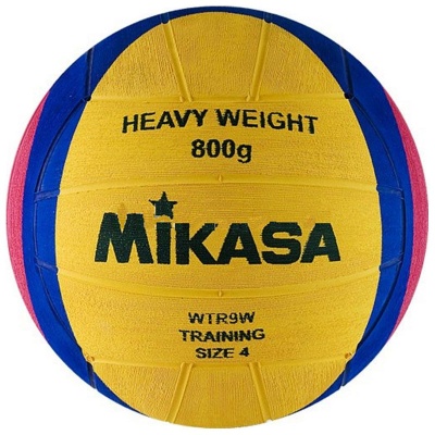 Мяч для водного поло MIKASA WTR9W размер 4, жен, резина, вес 800 г