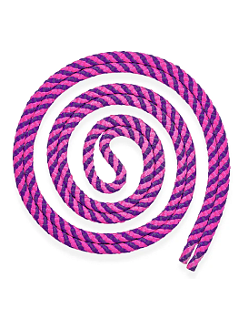Скакалка гимнастическая Verba «Braid» 2,5м, розово-фиолетовая