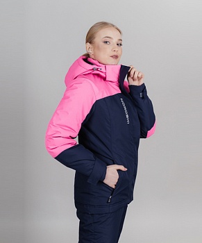 Утепленная куртка NORDSKI Mount Dark Blue/Pink W NSW530951 в Магазине Спорт - Пермь