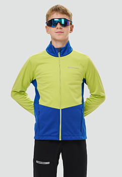 Тренировочная куртка Nordski Jr. Advance True Blue/Lime NSJ651030