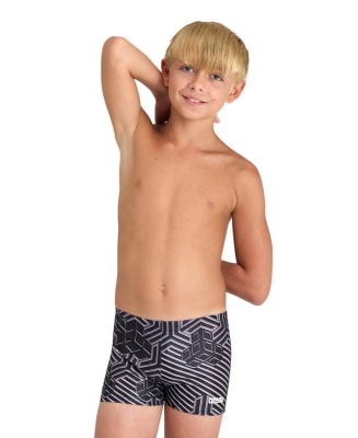 Детские плавки-шорты Arena KIKKO JR PRO SWIM SHORT, 6001 550, black-black multi в магазине Спорт - Пермь