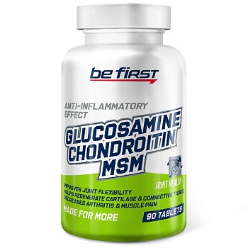 Be First - Glucosamine Chondroitin MSM (глюкозамин хондроитин МСМ) - 90 таблеток в магазине Спорт - Пермь