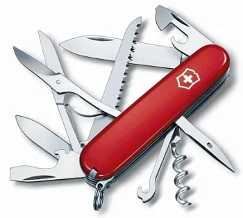 Складной нож Victorinox Huntsman, функций: 15, 91мм, красный, (1.3713)