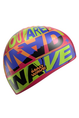 Шапочка для плавания Mad Wave You are, взрослая, M0555 26 0 00W, разноцветная в магазине Спорт - Пермь