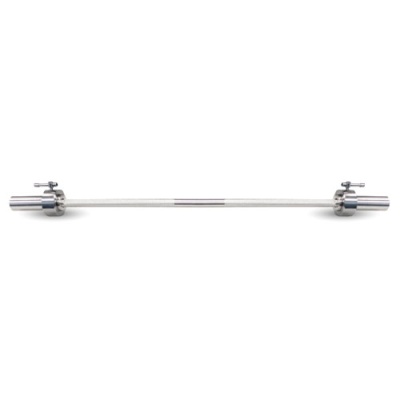 Гриф для штанги MB BARBELL длиной 1850мм, d=50, хром, нагрузка до 150кг, вес 16,5кг в Магазине Спорт - Пермь