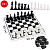 Шахматы обиходные пластиковые + шашки с шахматным полем (картон) MPSport 02-26