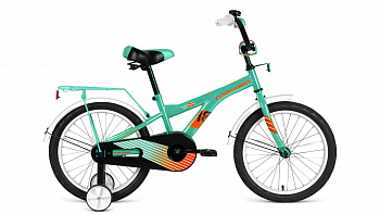 Велосипед детский Forward CROCKY 18 (2021) Бирюзовый / оранжевый