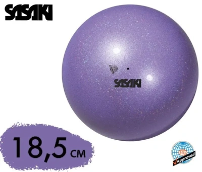 Мяч для художественной гимнастики SASAKI М-207BRM-F Meteor, 18,5 см, цвет PP- пурпурный