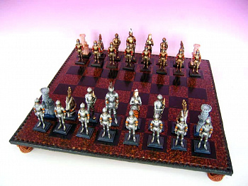 Шахматы "Средневековые рыцари" большие 95382
