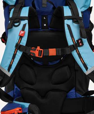 Рюкзак Berger Hiking Ascent BHA25BP-02, 55+10л, голубой/синий