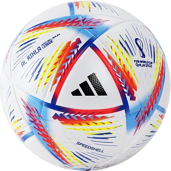 Мяч футбольный Adidas #5 H57791 WC22 Rihla Lge