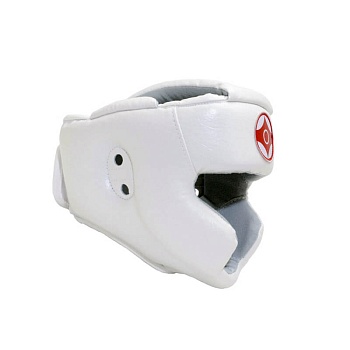 Шлем для каратэ с закрытым подбородком и верхом головы (экокожа) LEOsports в магазине Спорт - Пермь