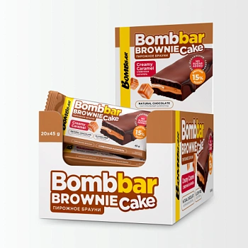 BOMBBAR Пирожное - протеиновый брауни Bombbar Cake - 45грамм в магазине Спорт - Пермь