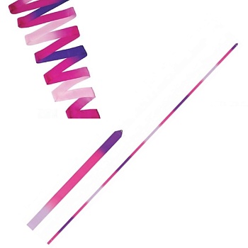 Лента для художественной гимнастики SASAKI MJ715HG-F, 5 метров, VIxPSPxRRK (ФИОЛЕТ-РОЗОВО-ЛИЛОВАЯ)