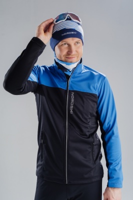 Разминочная куртка Nordski Active Blue/Black NSM 483710 в магазине Спорт - Пермь
