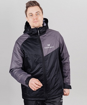 Утепленная куртка NORDSKI Premium-Sport Grey/Black NSM746201 в Магазине Спорт - Пермь