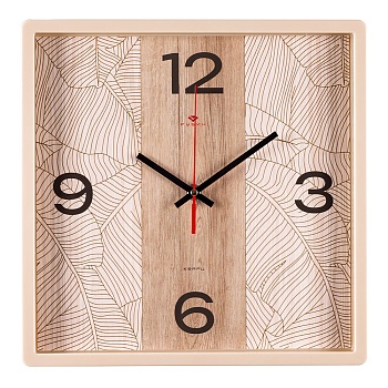 Настенные часы Рубин 3028 "Арабеска квадрат", 30*30см в магазине Спорт - Пермь