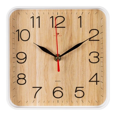 Часы настенные Рубин 18,5х18,5 см, часы на стену 1918-112W в магазине Спорт - Пермь