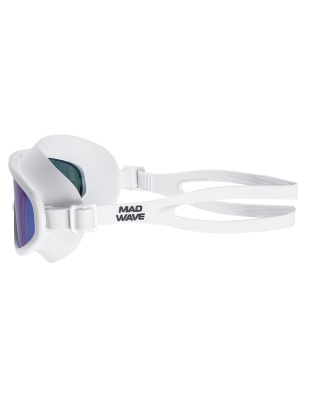 Очки-маска для плавания Mad Wave TARGET rainbow M0469 01 0 02W, цвет: белый в магазине Спорт - Пермь