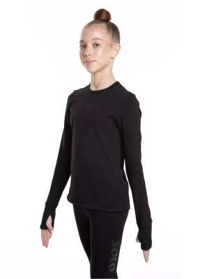 Лонгслив из хлопка «Total Black» с прорезью для пальца Solo RG658-107 черная