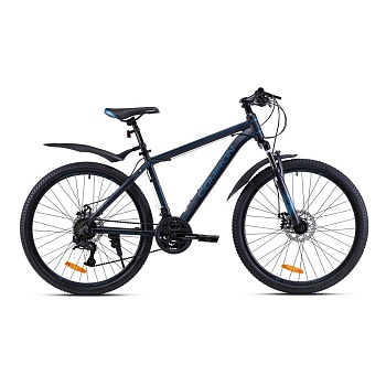 Велосипед COMIRON UNIVERSE 26", 21 скорость (рама 17), черный графит
