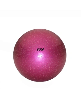 Мяч для художественной гимнастики Соло глиттер «Ягодная фея» BGEM-14