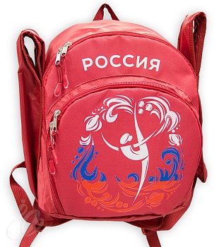 Рюкзак для художественной гимнастики Царевна-Лебедь Арабеск Россия красный